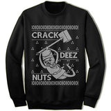 Crack Deez Nuts Ugly Christmas Sweater.