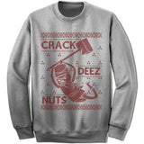 Crack Deez Nuts Ugly Christmas Sweater.