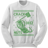 Crack Deez Nuts Ugly Christmas Sweater.