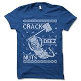 Crack Deez Nuts Christmas Ugly T-Shirt.