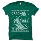 Crack Deez Nuts Christmas Ugly T-Shirt.