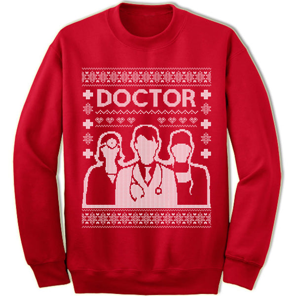 Doctor ugly christmas sweater