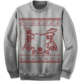 Drummer Ugly Christmas Sweater.
