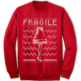 Fragile Leg Lamp Ugly Christmas Sweater.