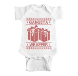 Gangsta Wrapper Ugly Christmas Onesie.