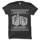 Gangsta Wrapper Ugly Christmas T-Shirt.