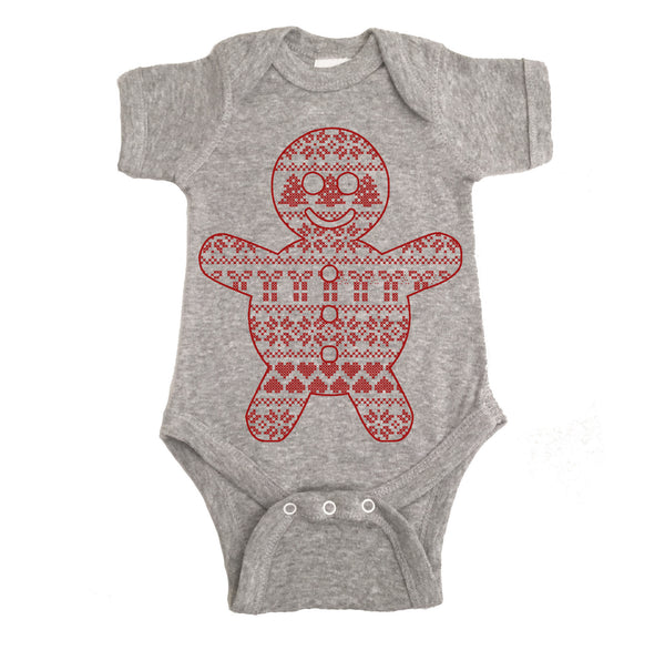 Ginger Bread Ugly Christmas Onesie.