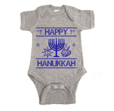 Happy Hanukkah Ugly Christmas Onesie.