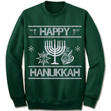Happy Hanukkah Ugly Christmas Sweater.