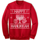 Happy Hanukkah Ugly Christmas Sweater.