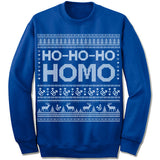 Ho-Ho-Ho Homo Ugly Christmas Sweater. LGBT