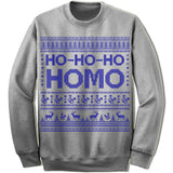 Ho-Ho-Ho Homo Ugly Christmas Sweater. LGBT