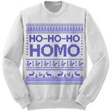 Ho-Ho-Ho Homo Ugly Christmas Sweater. LGBT