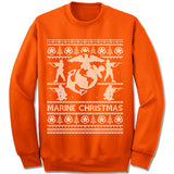Marine Ugly Christmas Sweater.