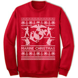 Marine Ugly Christmas Sweatshirt