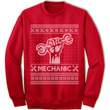 mechanic christmas sweatshirt