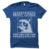 Meowy Catmas Christmas Ugly T-Shirt.