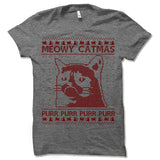 Meowy Catmas Christmas Ugly T-Shirt.