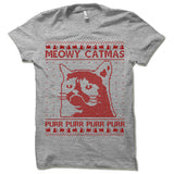 Meowy Catmas Christmas Ugly T-Shirt.