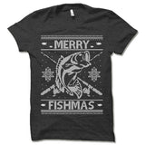 Merry Fishmas Ugly Christmas T-Shirt.