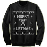 Merry Liftmas Ugly Christmas Sweater.
