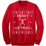 Merry Liftmas Ugly Christmas Sweater.