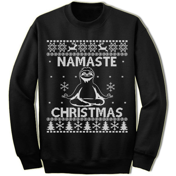 Namaste christmas sweater discount