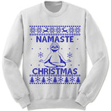 Namaste Christmas Sloth Ugly Christmas Sweater.