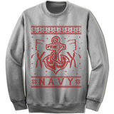 Navy Ugly Christmas Sweater.