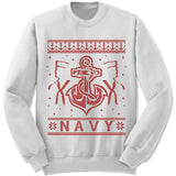 Navy Ugly Christmas Sweater.