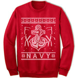 Navy Ugly Christmas Sweater.