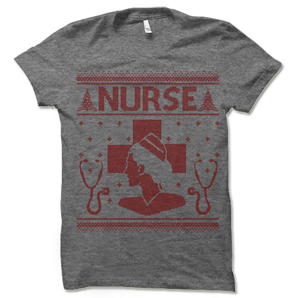 Nurse Ugly Christmas T-Shirt.