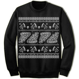 Pizza Ugly Christmas Sweater. Pizza Slice.
