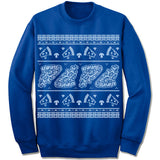 Pizza Ugly Christmas Sweater. Pizza Slice.