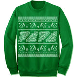 Pizza Ugly Christmas Sweater. Pizza Slice.