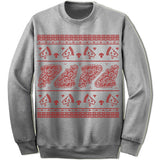 Pizza Ugly Christmas Sweater. Pizza Slice.