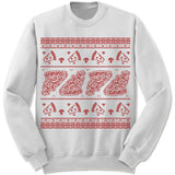 Pizza Ugly Christmas Sweater. Pizza Slice.