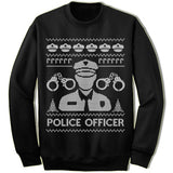 Police Officer Christmas Ugly Sweater.