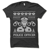 Police Officer Ugly Christmas T-Shirt.