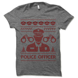 Police Officer Ugly Christmas T-Shirt.