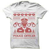 Police Officer Ugly Christmas T-Shirt.