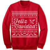 Feliz Navidad Ugly Christmas Sweater.