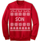 Son Ugly Christmas Sweater.