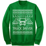 Truck Driver Ugly Christmas Sweatshirt
