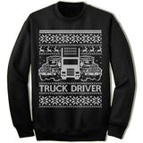 Truck Driver Ugly Christmas Sweater.