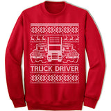 Truck Driver Ugly Christmas Sweater.