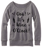 Wine O'Clock Off The Shoulder Sweatshirt.